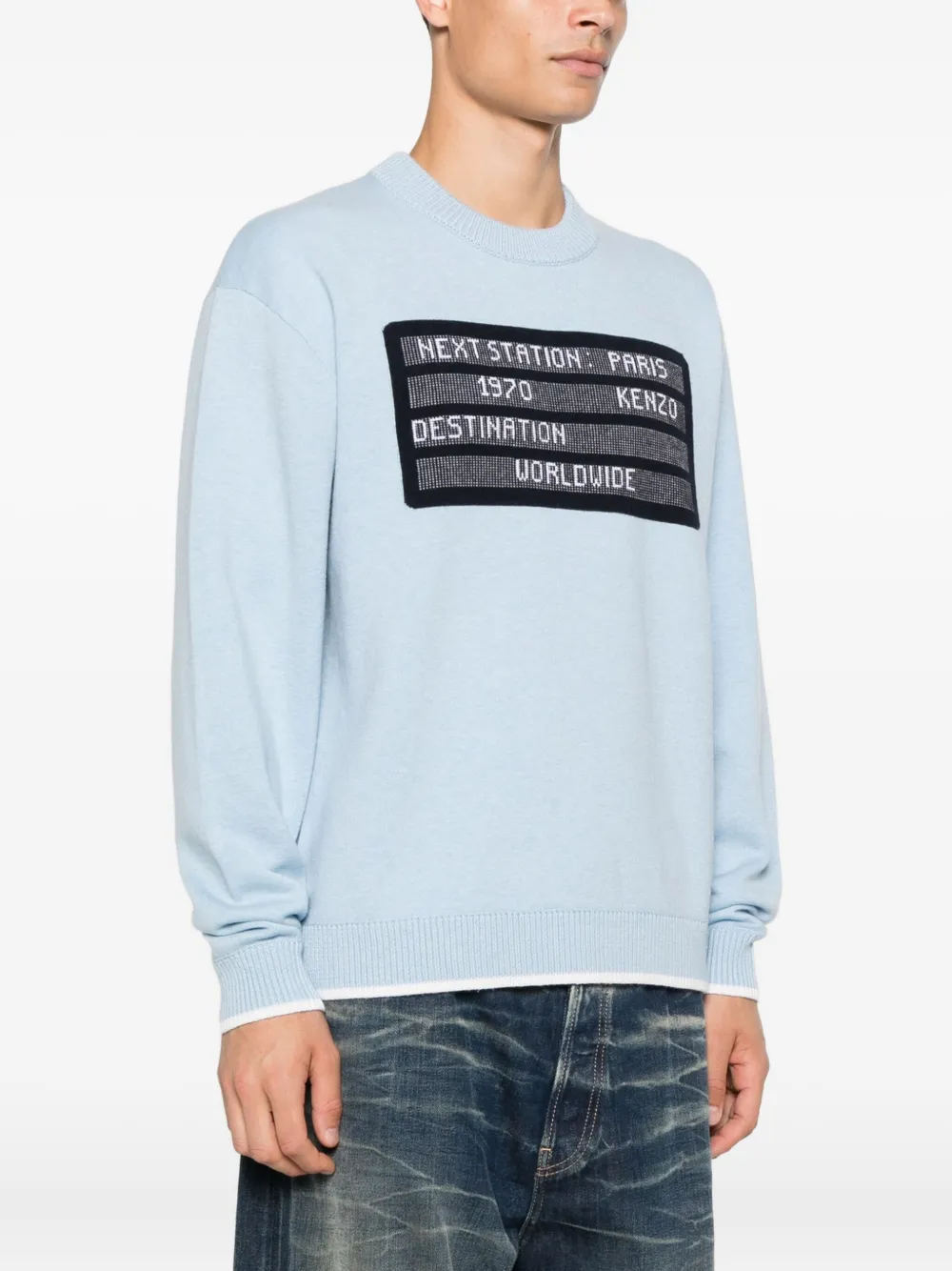 Kenzo Wollen trui Blauw
