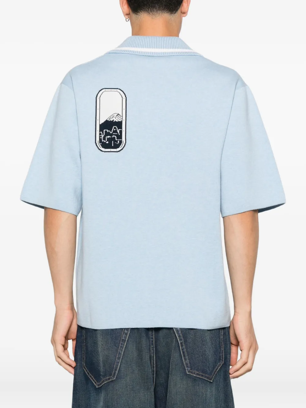 Kenzo Poloshirt met patch Blauw