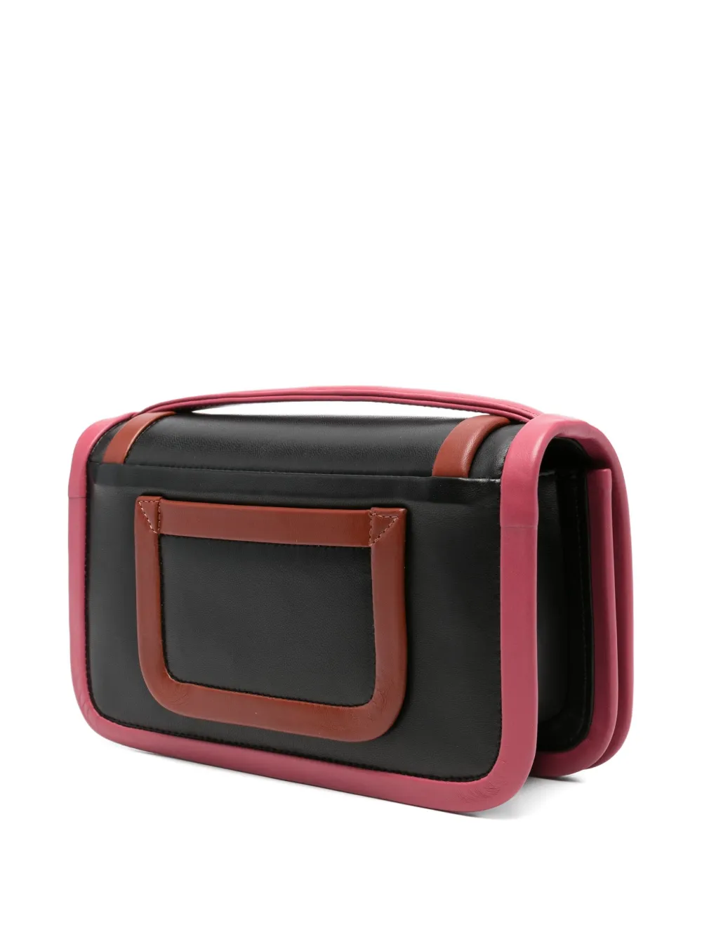 Pierre Hardy Leren shopper met vlakken Zwart