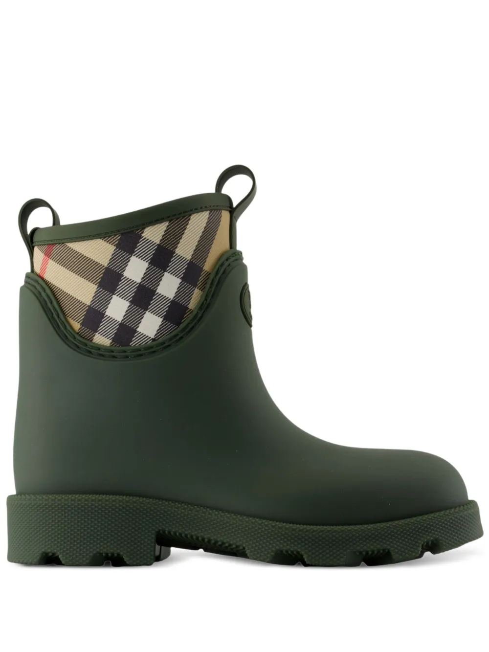 Burberry Regenlaarzen met kenmerkende ruit Groen
