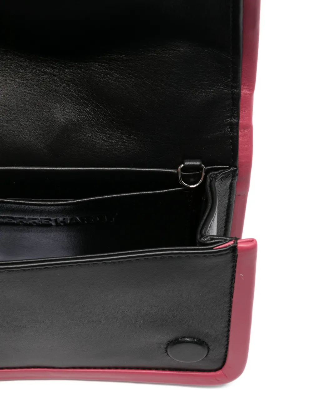 Pierre Hardy Leren shopper met vlakken Zwart