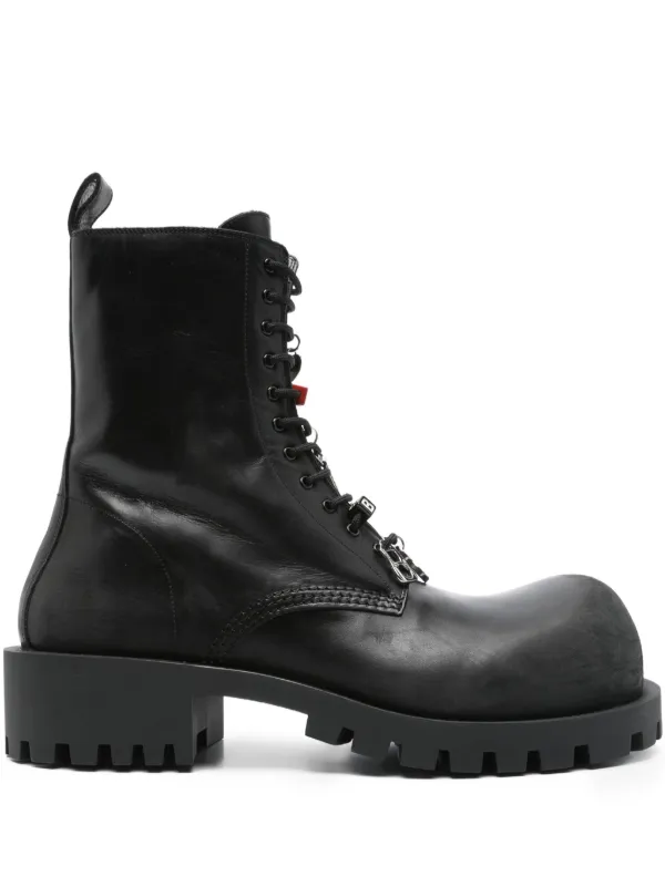 BALENCIAGA Hummer ロングブーツ41 Hummer Leather Boots ロング 41 26cm ブラック 712810（2023/07
