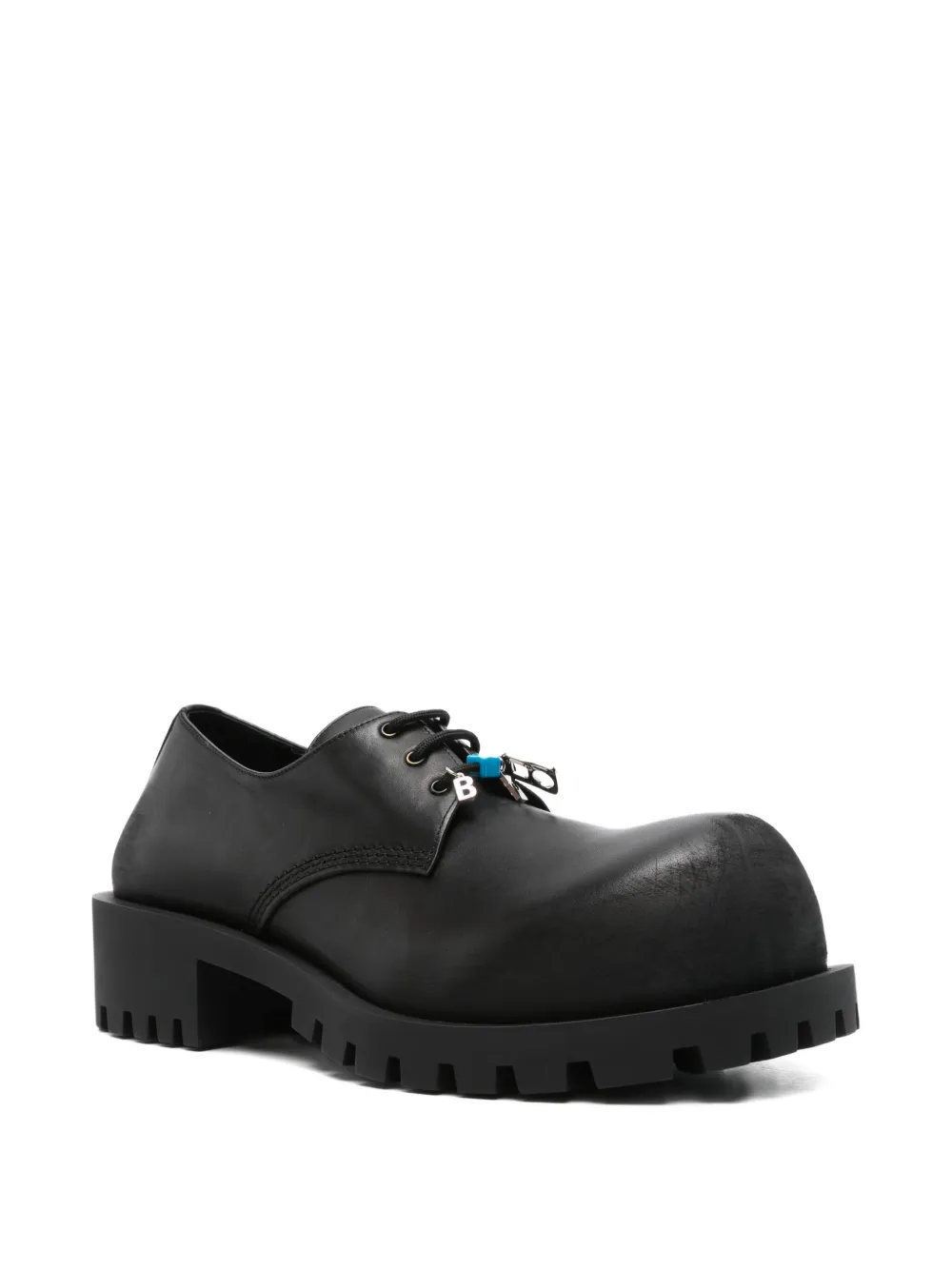 Balenciaga lace-up chunky oxford shoes Black