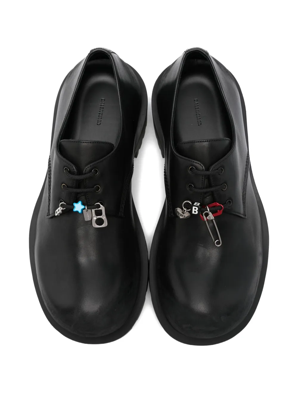Balenciaga lace-up chunky oxford shoes Black