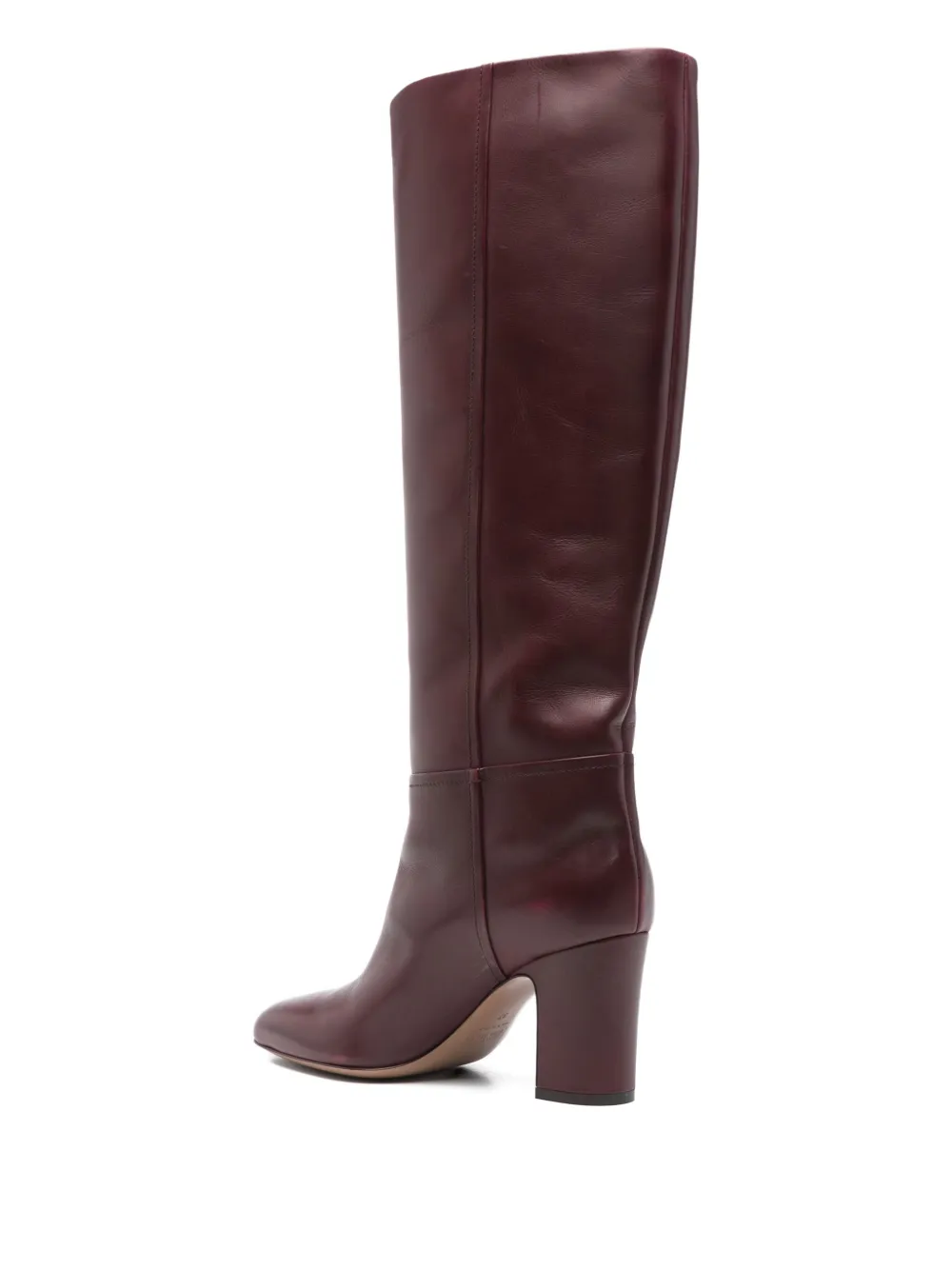 Paris Texas 70mm leather block-heel boots Red