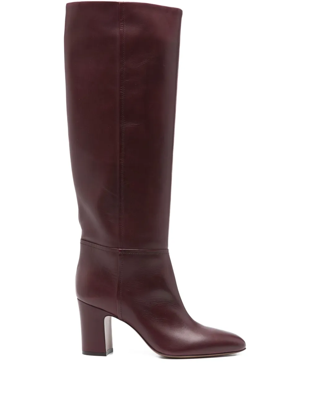 Paris Texas 70mm leather block-heel boots Red