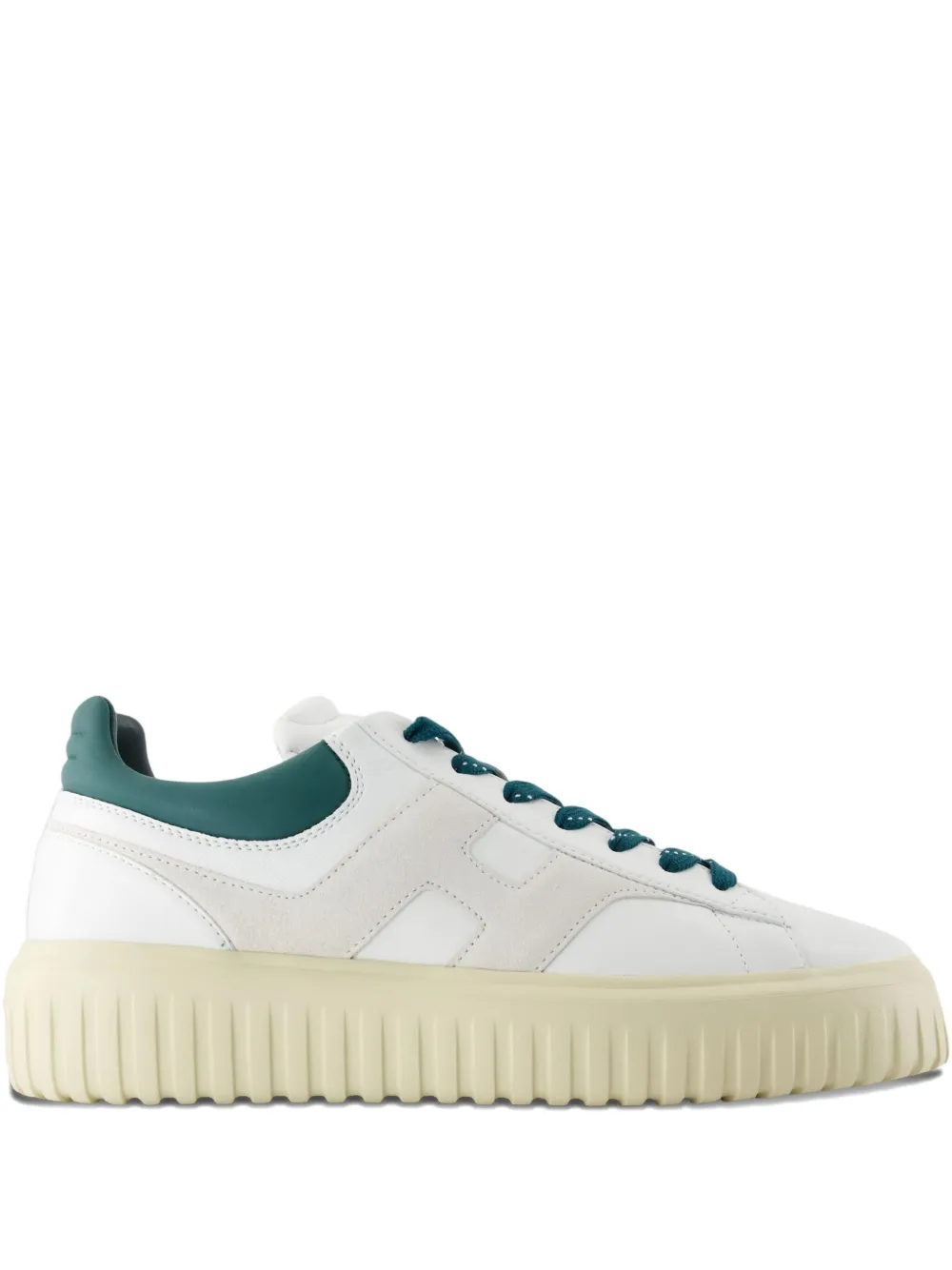 Hogan H-Stripes leather platform low-top sneakers Neutrals
