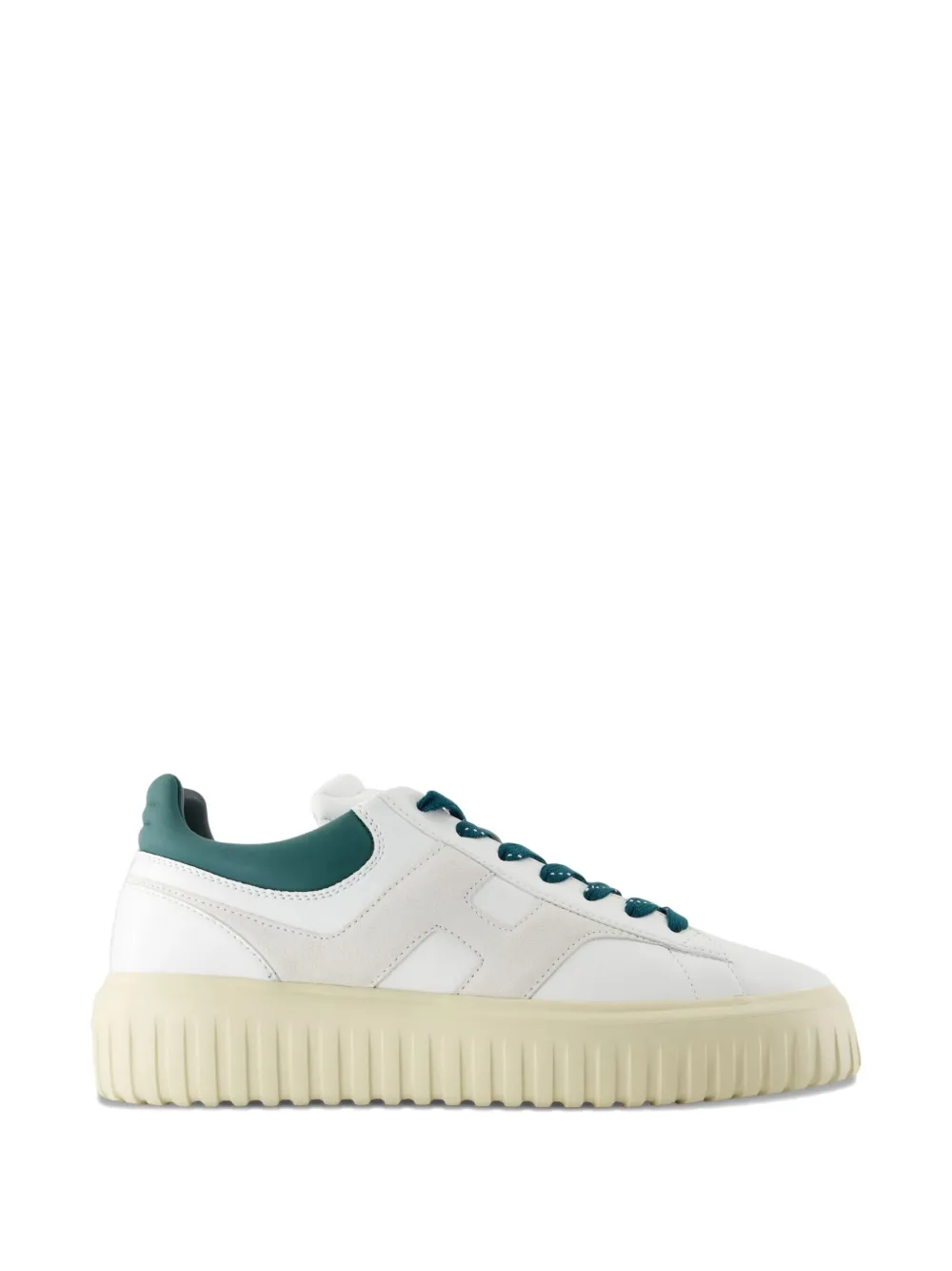 Hogan H-Stripes leather platform low-top sneakers Neutrals