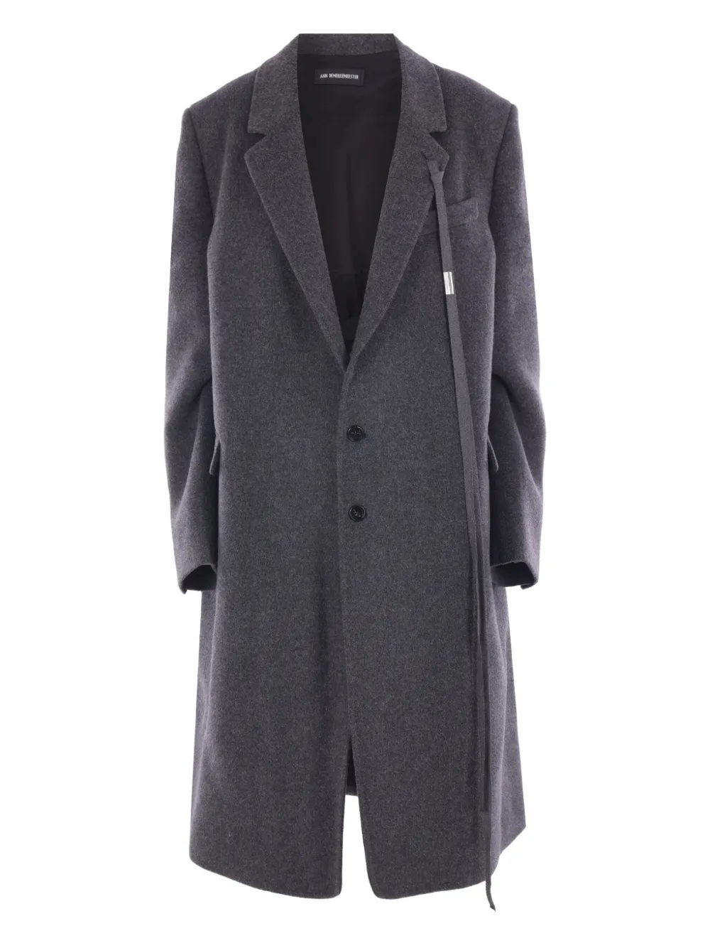 Ann Demeulemeester Viv notched-lapel single-breasted coat | Grey | Image 1