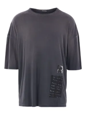 着画あり!!ANN DEMEULEMEESTER プリント ロング丈カットソー Leah long Asymmetric Dress – Ann Demeulemeester