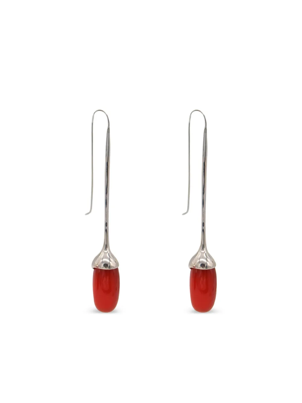 Sophie Buhai aretes en plata de ley con cornalina | Image 2