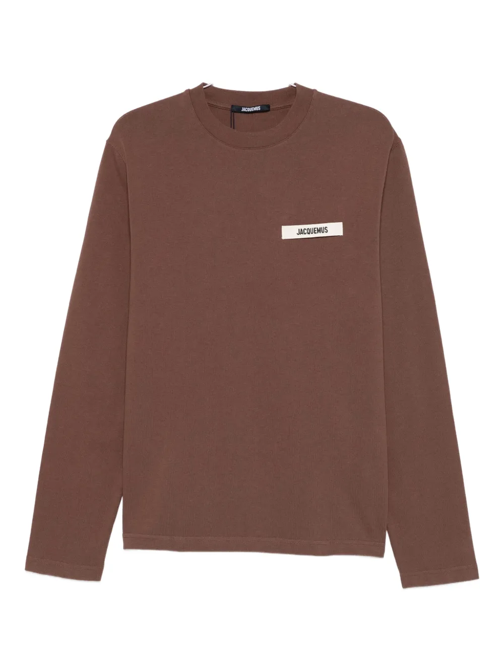 Jacquemus Sweatshirt Le Sweatshirt Grosgrain In Brown