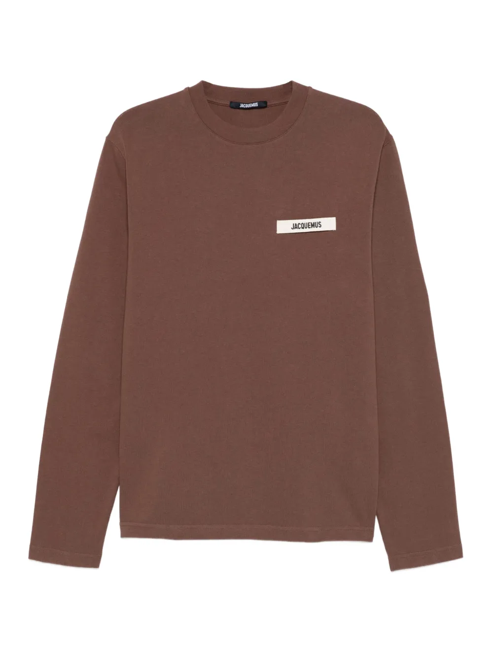 Jacquemus logo-detail long-sleeve sweatshirt Bruin