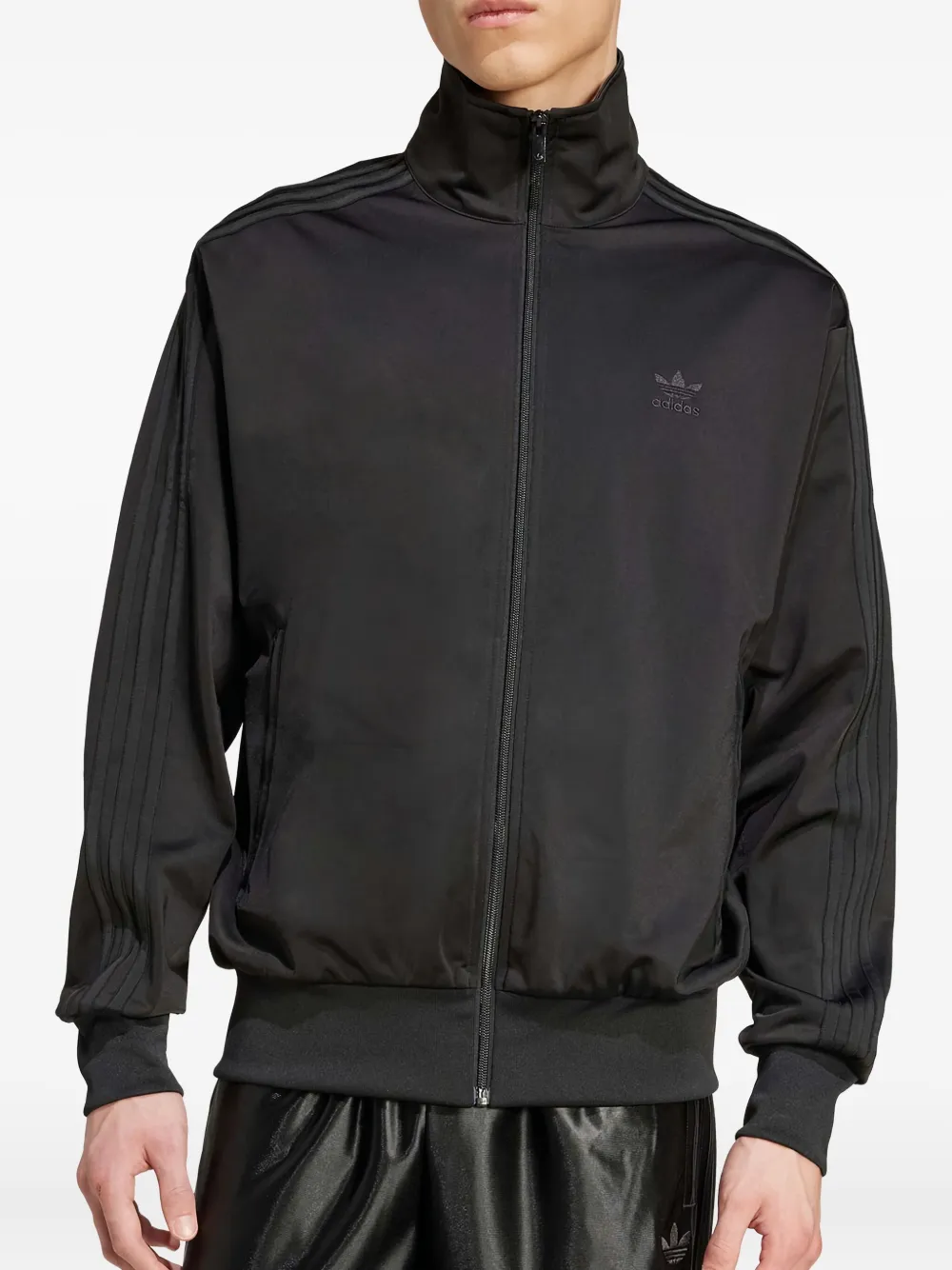 Adidas Sweater met drie strepen en rits - Zwart