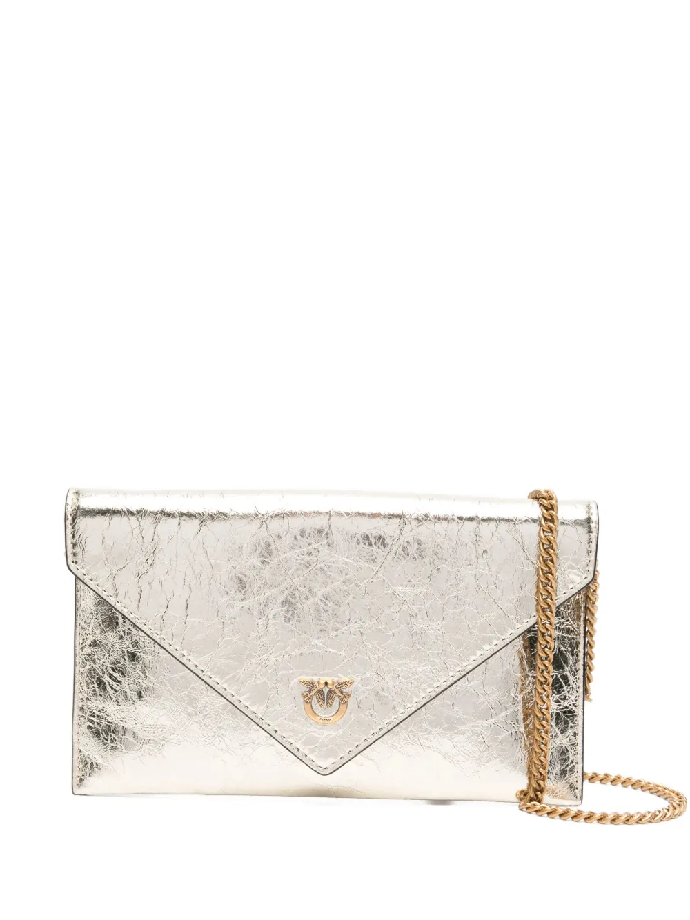 PINKO Kleine tas met kettinghengsel en metallic-effect Goud