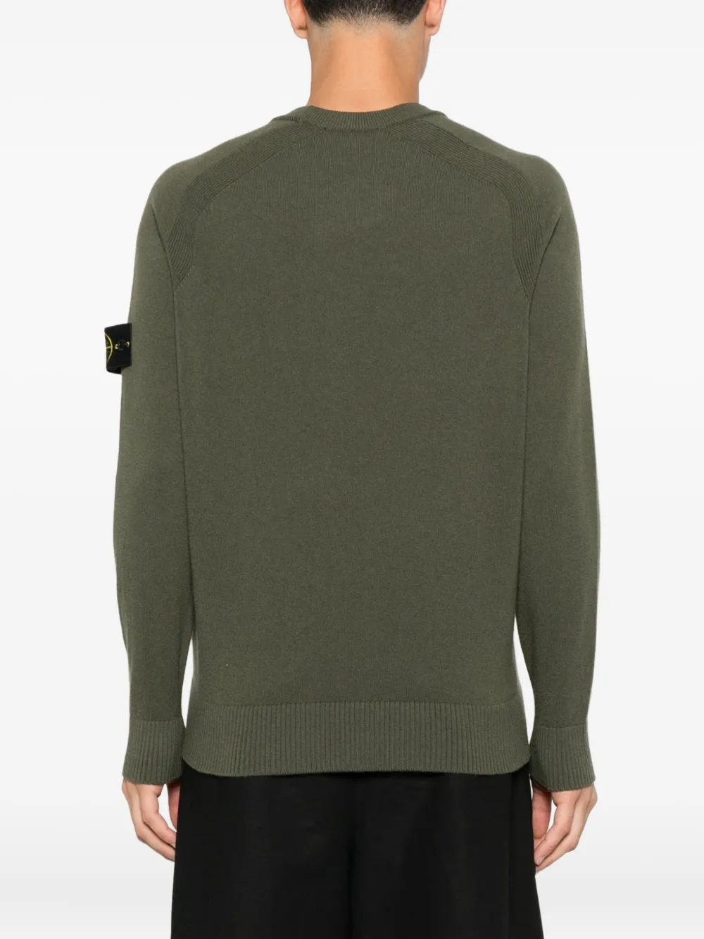 Stone Island Wollen trui met raglan mouwen Groen