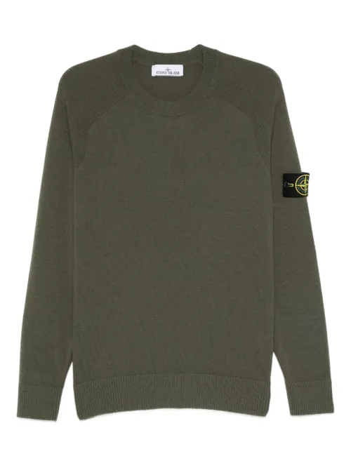 Pull en laine à manches raglan - Stone Island - Modalova