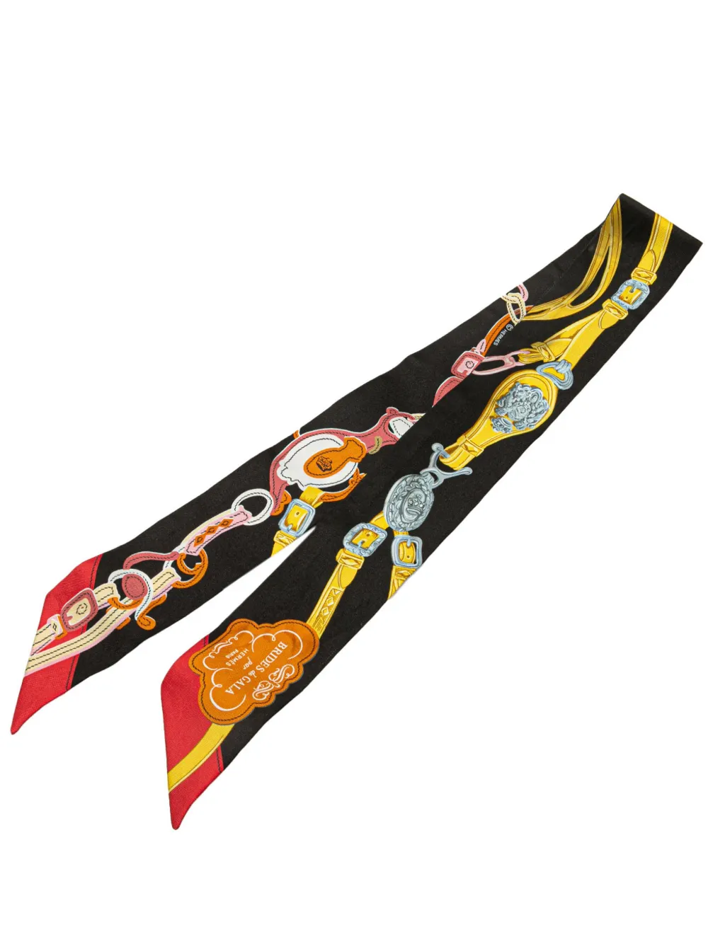 Hermès Pre-Owned 20th Century Brides de Gala Twilly Silk Scarf scarves Hermès Pre-Owned 20th Century Brides de Gala Twilly Silk Scarf scarves