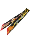 Hermès Pre-Owned 20th Century Brides de Gala Twilly Silk Scarf scarves - Black