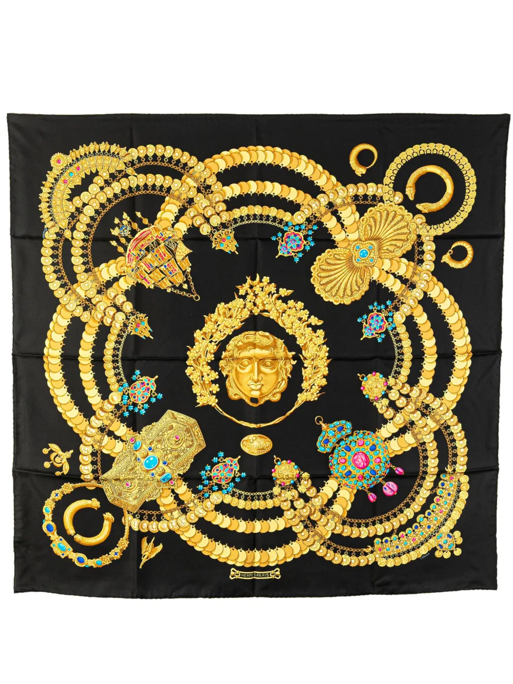 Hermès Pre-Owned 20th Century Kosmima Silk Scarf scarves - ブラック Hermès Pre-Owned 20th Century Kosmima Silk Scarf scarves - ブラック