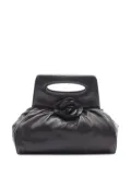 CHANEL Pre-Owned 2003-2004 Lambskin Camellia Top Handle Frame Bag handbag - Black