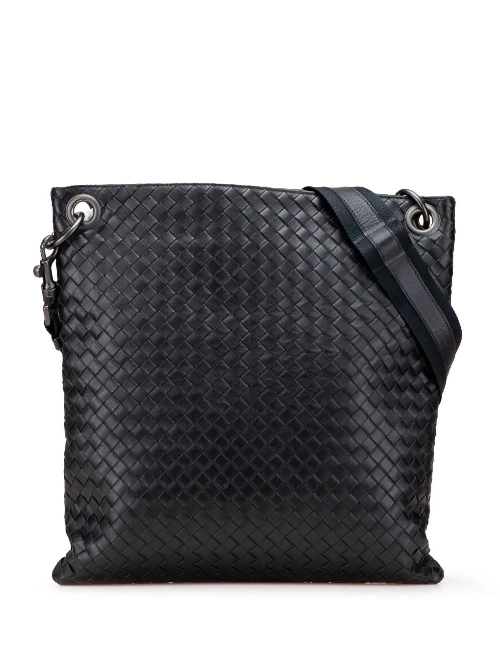 Bottega Veneta Pre-Owned 2010 Nappa Intrecciato crossbody bag - ブラック Bottega Veneta Pre-Owned 2010 Nappa Intrecciato crossbody bag - ブラック