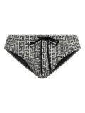 Balmain geometric-pattern swim briefs - Black