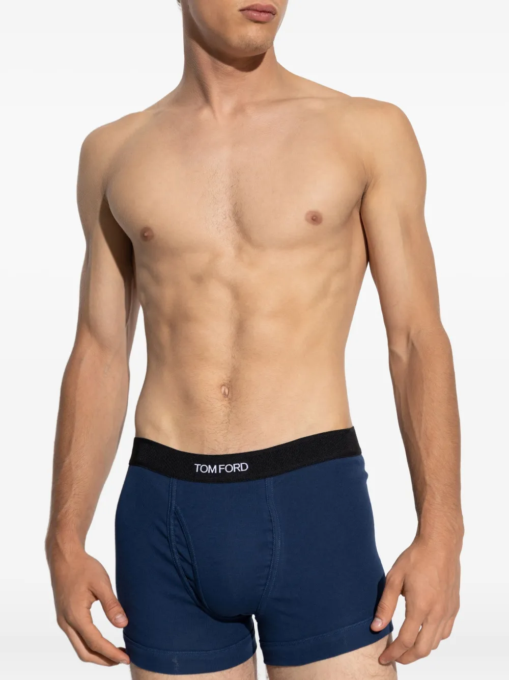 TOM FORD Boxershorts met logoprint Blauw