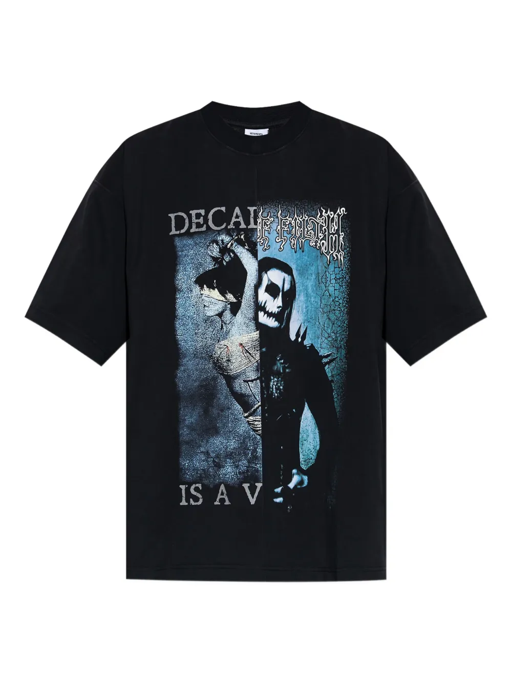 VETE TS graphic-print T-shirt Zwart
