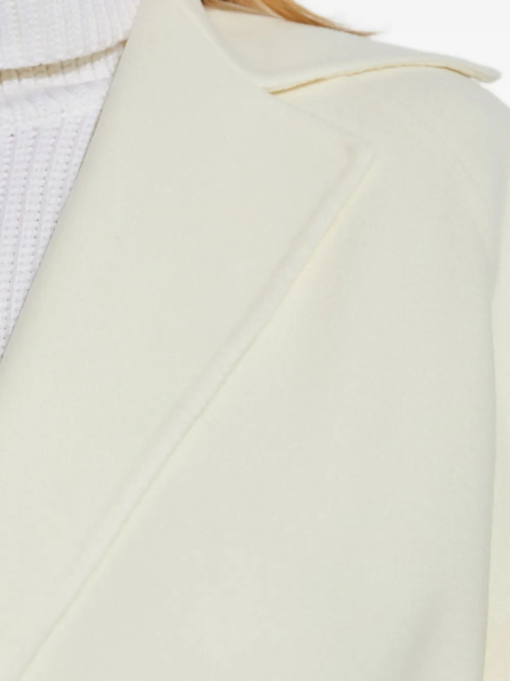 Max Mara Cosetta jas met ceintuur Wit