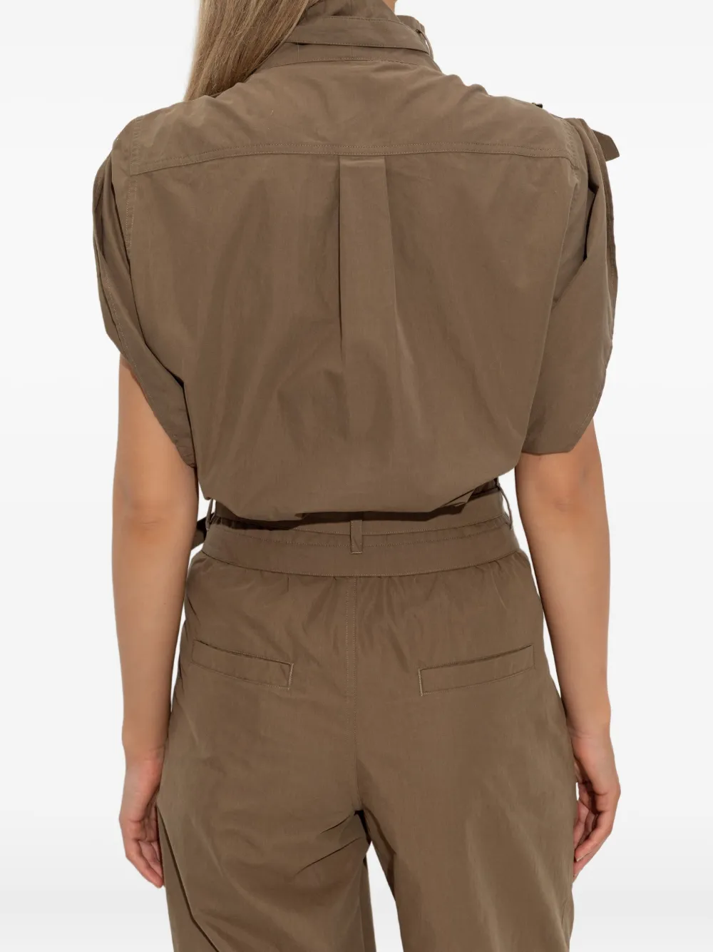 Isabel Marant Étoile Patch-pocket Top In Brown