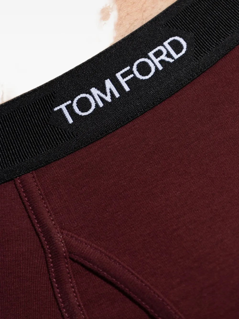 Tom Ford Stretch-cotton Boxer Briefs In Red