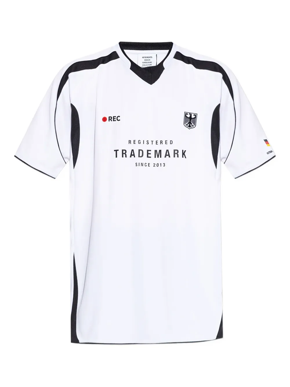 VETE TS panelled graphic-print T-shirt Wit