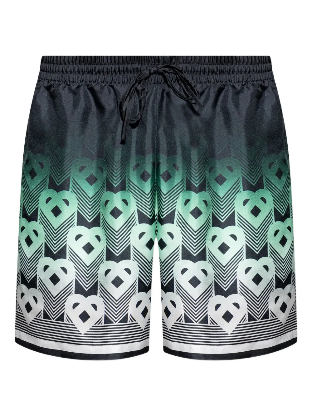 Casablanca Shorts met monogramprint en trekkoord Groen
