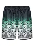Casablanca monogram-print drawstring shorts - Green