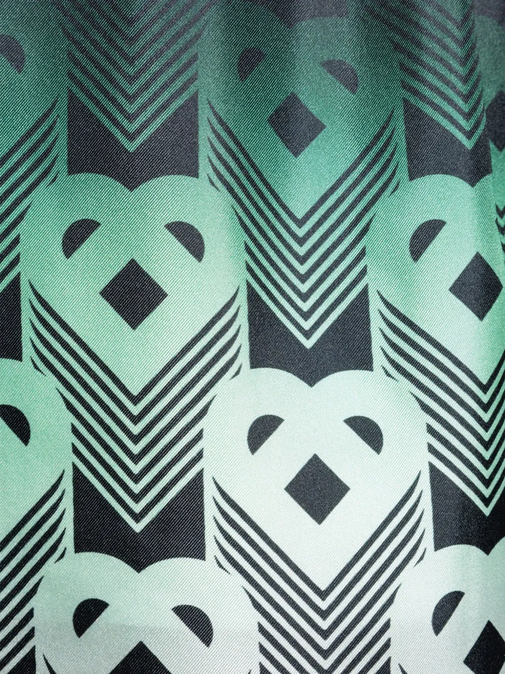 Casablanca Shorts met monogramprint en trekkoord Groen