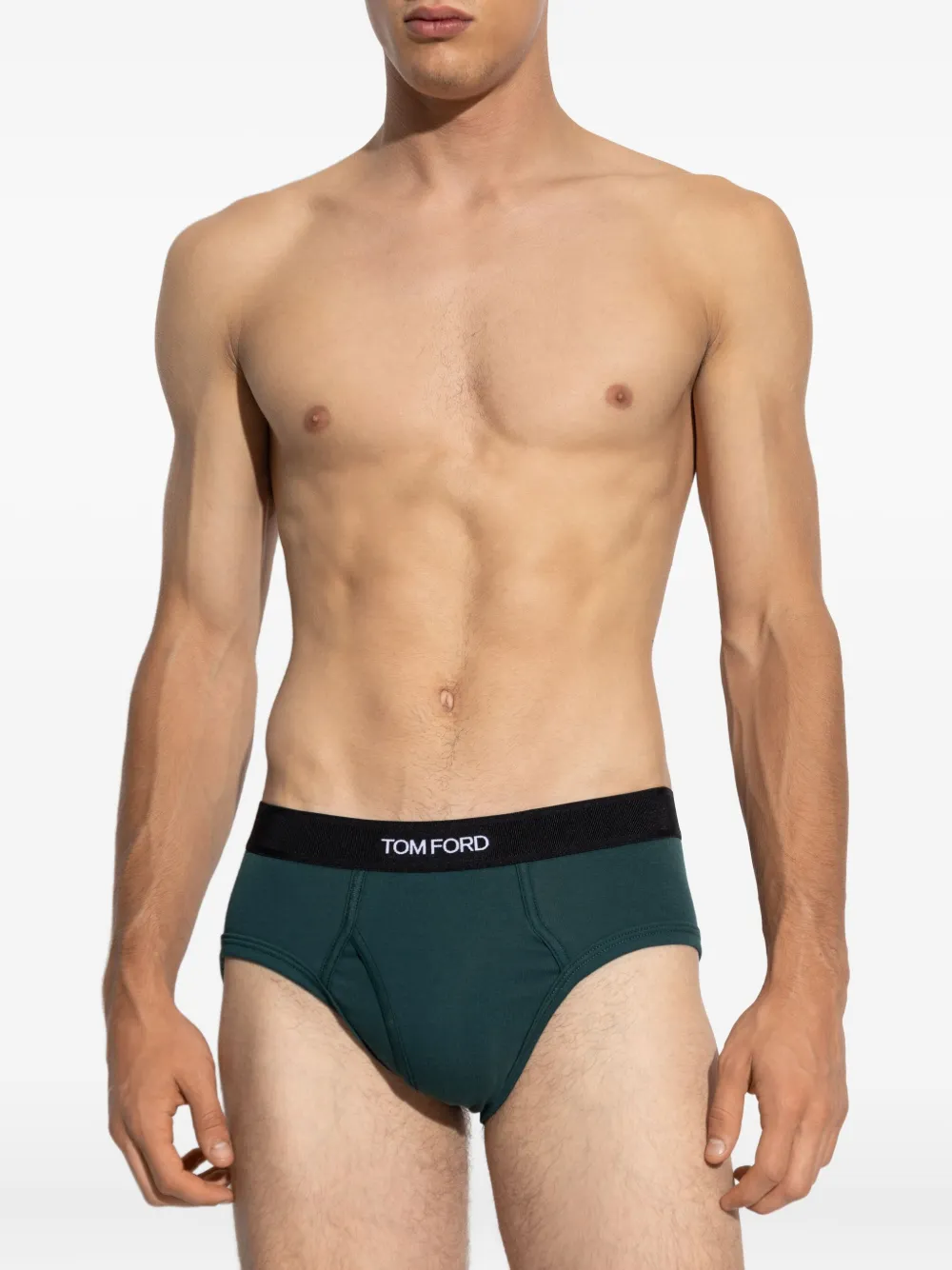 TOM FORD branded-waistband briefs Groen
