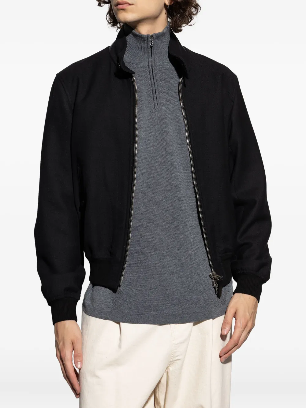 TOM FORD zip-fastening bomber jacket Zwart