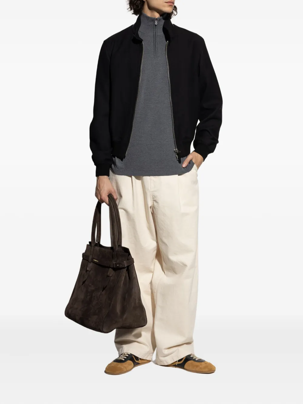 TOM FORD zip-fastening bomber jacket Zwart