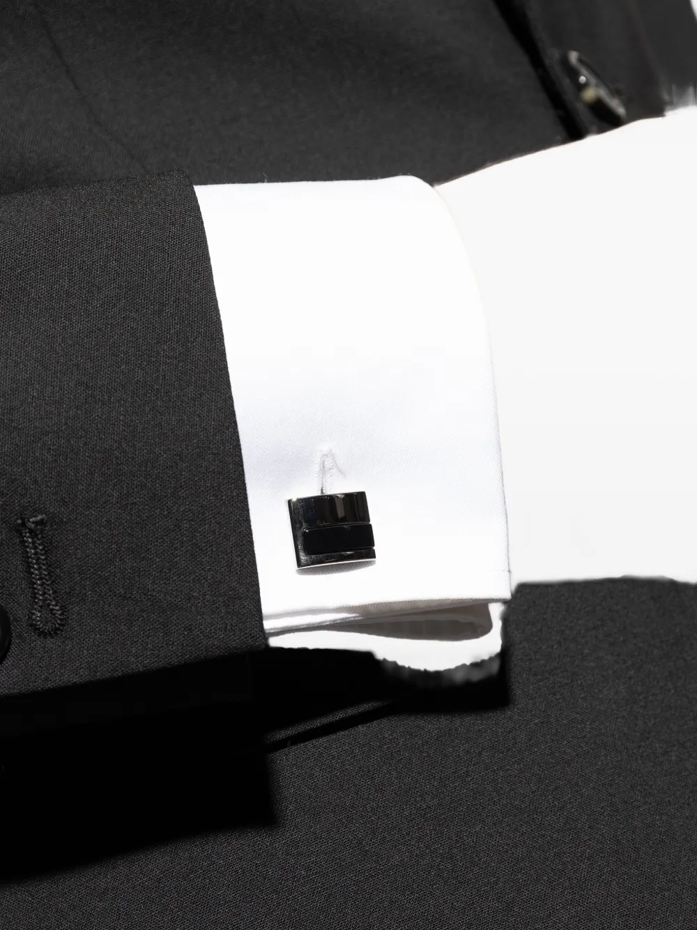 Lanvin engraved cufflinks - Zilver