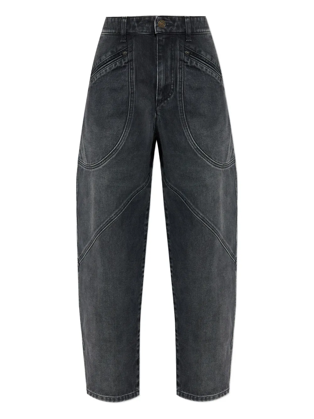 ISABEL MARANT Catarina panelled jeans Zwart