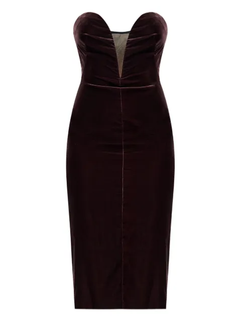 TOM FORD sweetheart-neckline midi dress