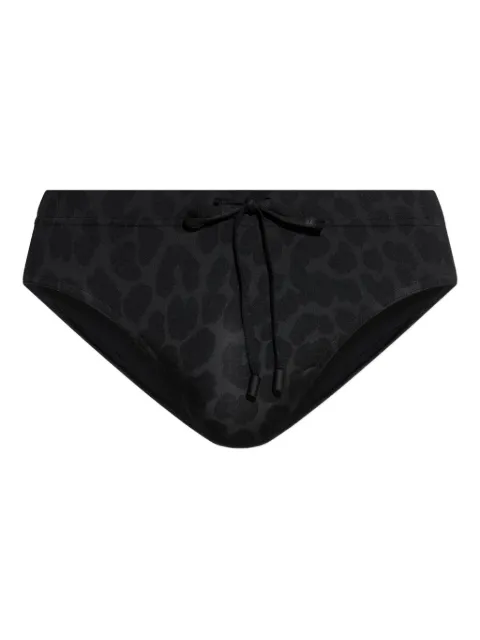 Balmain Badehose mit Leoparden-Print