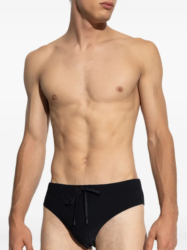 Balmain Sunga Com Cordão De Ajuste | Preto | FARFETCH BR