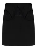 VETEMENTS lace-insert slip mini dress - Black