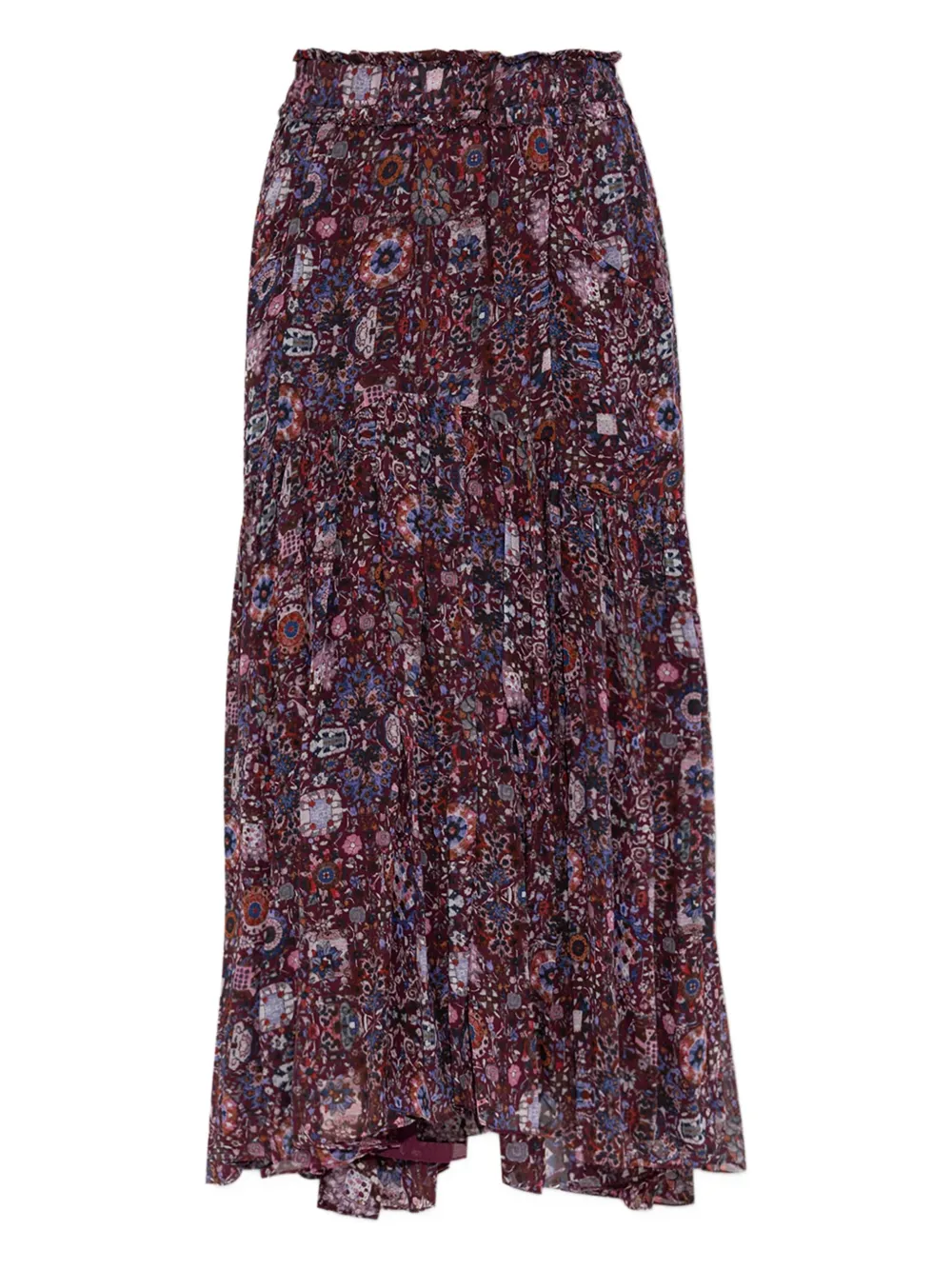 MARANT ÉTOILE pleated floral print skirt
