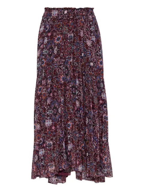MARANT ÉTOILE Plooirok met bloemenprint