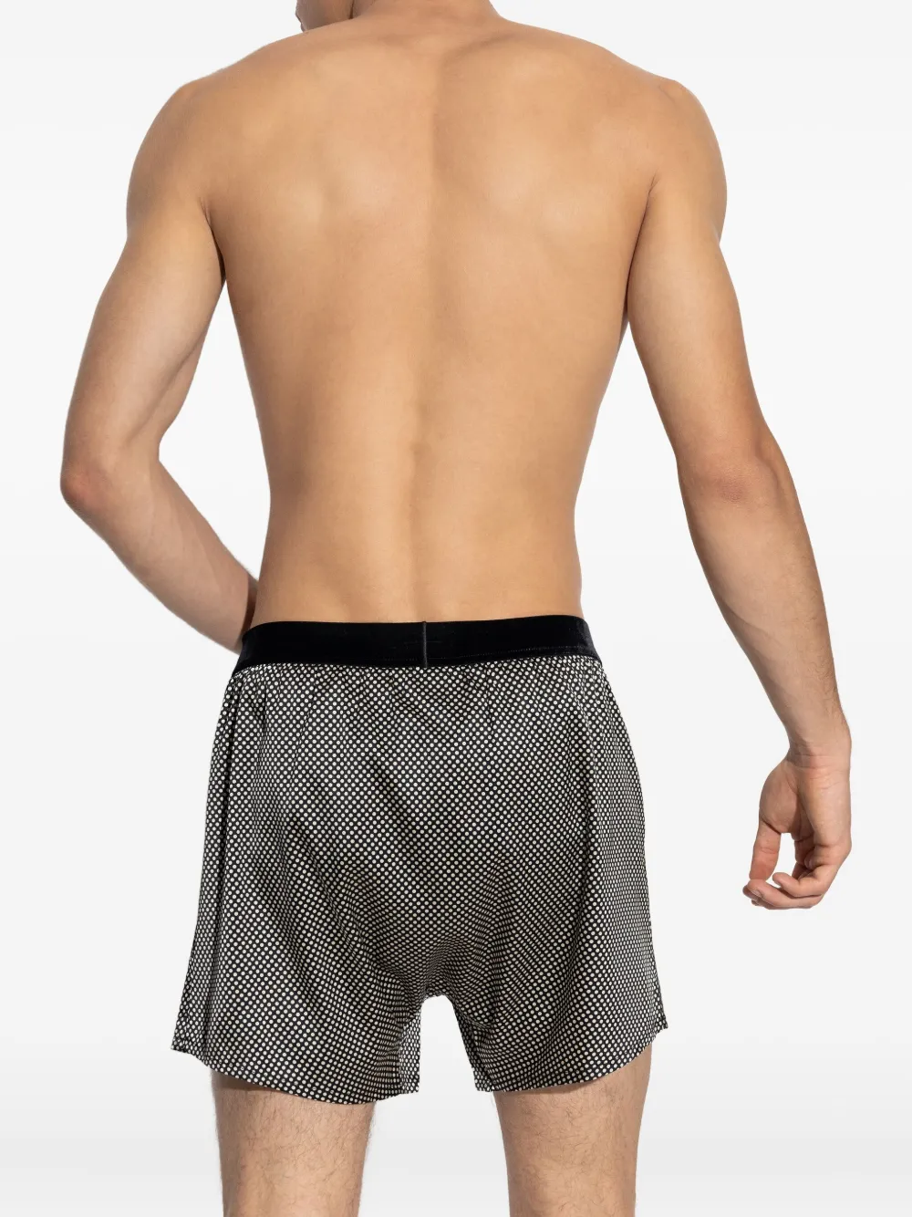 TOM FORD polka-dot logo-waist boxers Zwart