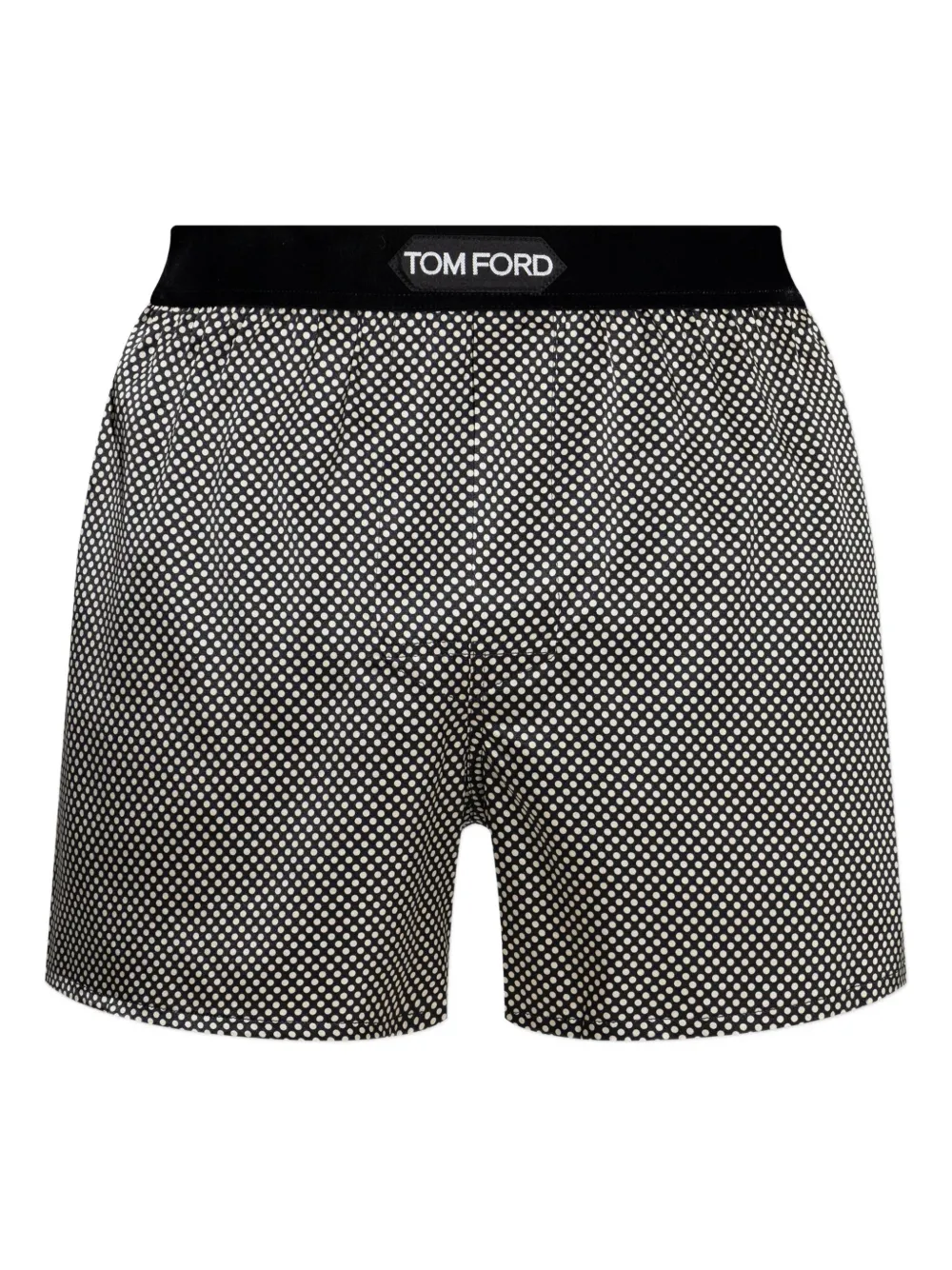 TOM FORD polka-dot logo-waist boxers Zwart