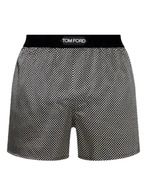TOM FORD ブラックレオパード ボクサーパンツ　2つ TOM FORD レオパード ボクサーパンツ | ブラック | FARFETCH JP